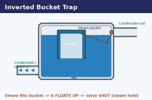 Inverted Bucket Steam Traps with German quality standards for African process plants